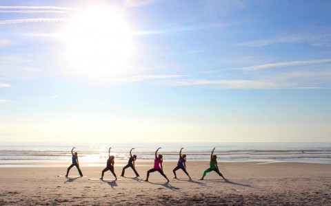 YOGA ON THE BEACH